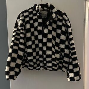 Black and White Checkered Jacket